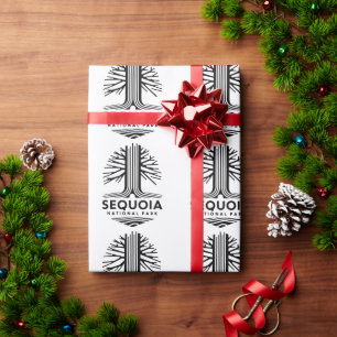 Papel De Regalo Parque nacional Minimal Sequoia