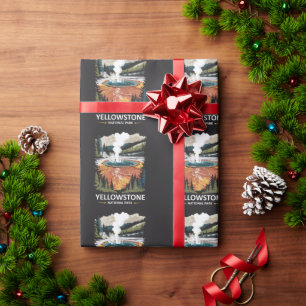 Papel De Regalo Parque nacional Yellowstone Primavera caliente