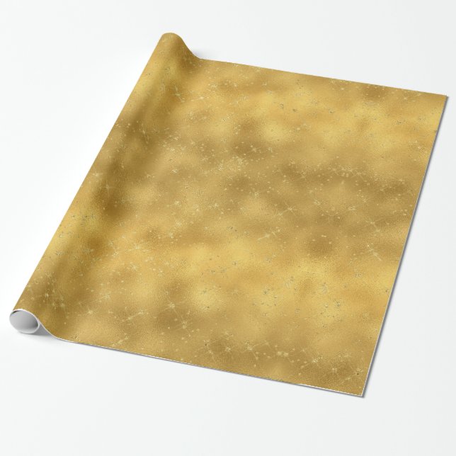 Papel De Regalo Parques de Glam Gold (Desenrollado)