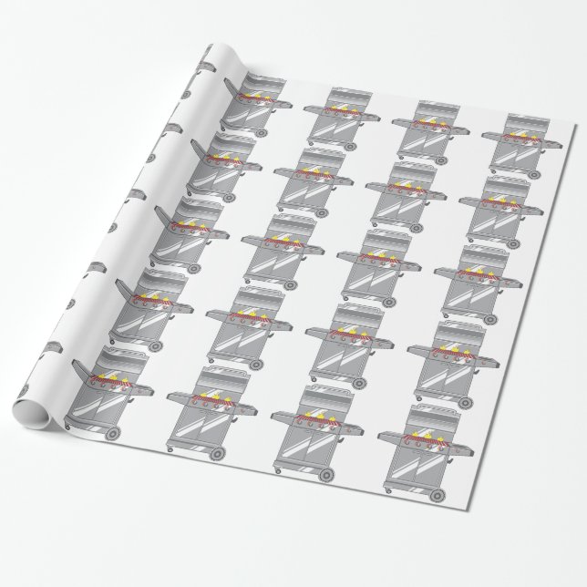 Papel De Regalo Parrilla estupenda (Desenrollado)