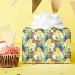 Papel De Regalo Parroquia Y Fruta Tropical