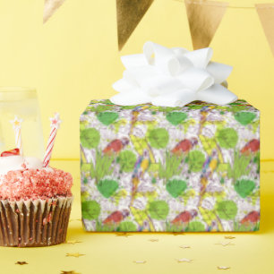Papel De Regalo ParroTES Tropicales