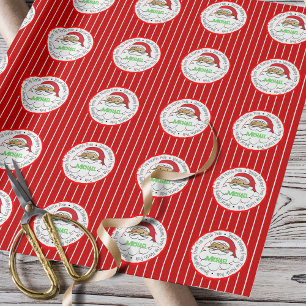 Papel De Regalo Partida Especial Etnia Santa North Pole Niño