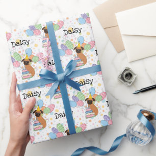 Papel De Regalo Partido de cumpleaños del perro Griffon de Brusela