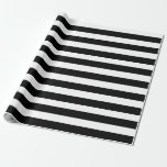 Papel De Regalo Partido de matrimonio moderno a rayas blancas negr<br><div class="desc">¡Fresco,  elegante y elegante,  moderno! Diseñado para un impacto visual audaz con un estilo lujoso.</div>