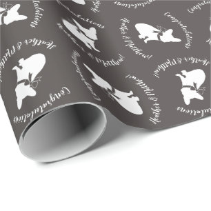 Papel De Regalo Partido temático francés del Bulldog - Baby Show
