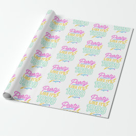 Papel De Regalo Party Like It’s 1999®™ – Neon Voltage