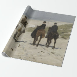 Papel De Regalo Paseo a caballo por la playa (por Anton Mauve)