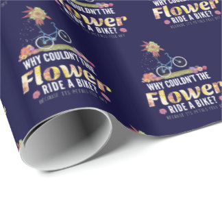 Papel De Regalo Paseo en bicicleta por Chiste de flores - Pun de a
