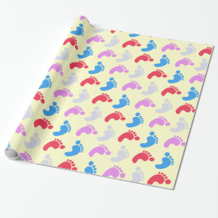 Papel De Regalo Pasitos de Bebé