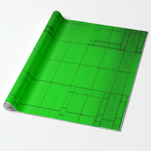 Papel De Regalo Pasos de arquitectura abstracta verde
