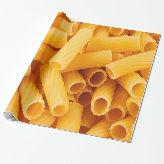 Papel De Regalo Pastas de los macarrones de Rigatoni (Desenrollado)
