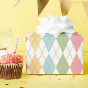 Papel De Regalo Pastel Argyle