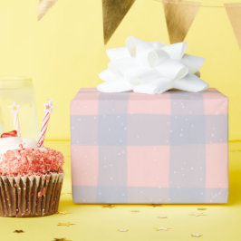 Papel De Regalo Pastel Checkered Gingham Wrapping Paper