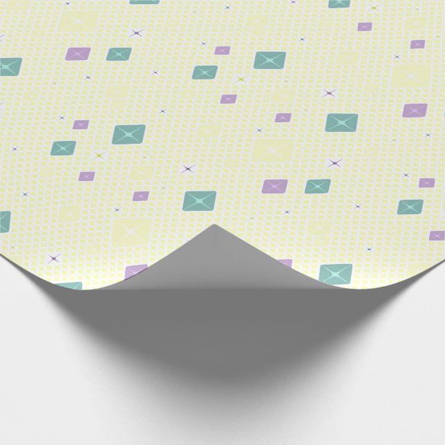 Papel De Regalo Pastel Crystal Star Pattern (Esquina)
