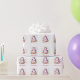 Papel De Regalo Pastel Cumpleaños