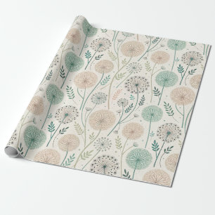 Papel De Regalo Pastel Dandelion Dreams - Floral caprichosa (2)