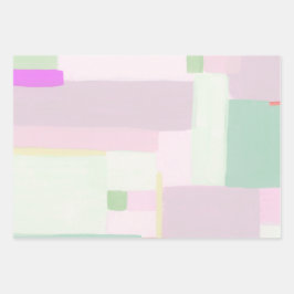 Papel de regalo pastel de arte abstracto colorido