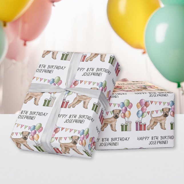 Papel De Regalo Pastel de Cumpleaños Feliz para Soft-Coated Wheate (Subido por el creador)