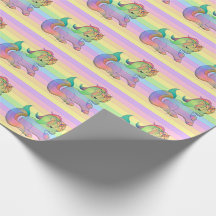 Pastel de unicornio arcoiris rayado