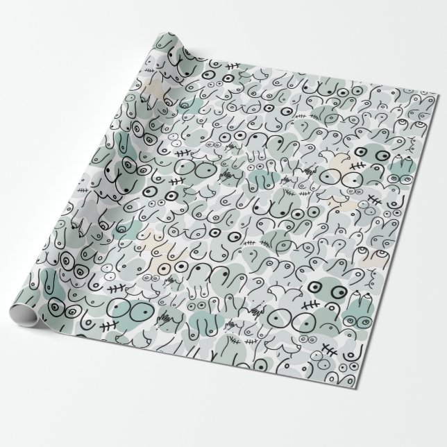 Papel De Regalo pastel feminist breast (Desenrollado)
