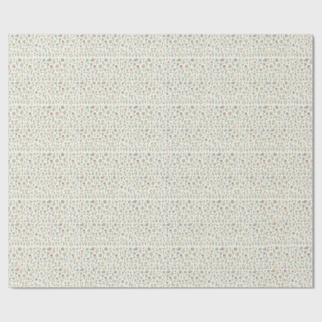Papel De Regalo pastel floral wrapping paper. (Superficie plana)