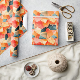 Papel De Regalo Pastel Geometric Pop | Fiesta Wrapping Paper Roll