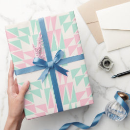 Papel De Regalo Pastel geométrico suave