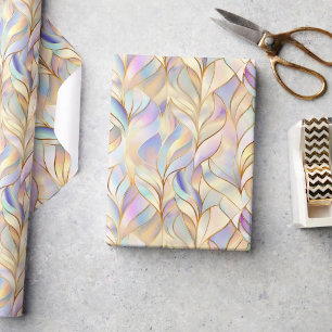 Papel de Regalo Pastel Irisado Metálico