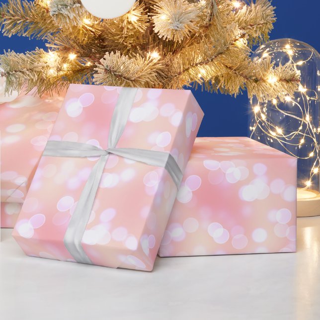 Papel De Regalo Pastel ligero Purpurinoso lindo Rosa Rubor rosado (Vacaciones)