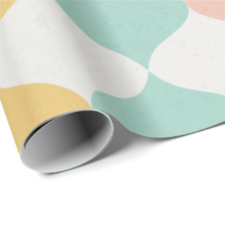 Papel De Regalo Pastel Moderno Envoltura de Regalo de Medio siglo