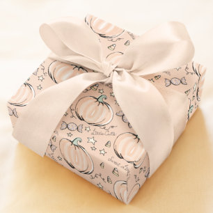 Papel De Regalo Pastel Naranja Sweet Little Bebé
