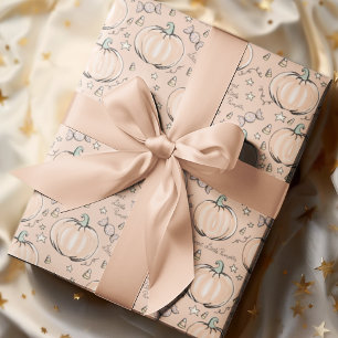 Papel De Regalo Pastel Naranja Sweet Little Bebé