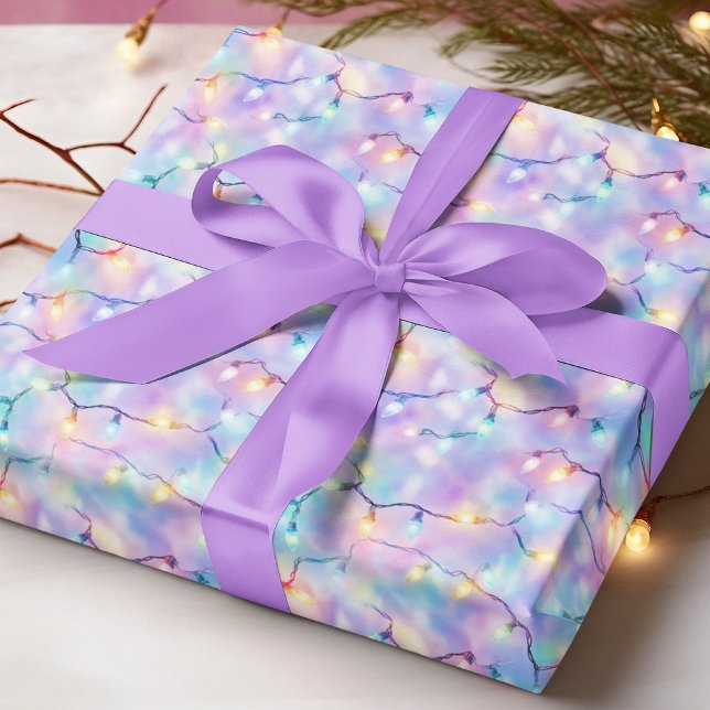 Papel De Regalo Pastel Navidades Luces Festividades Modernas (Subido por el creador)