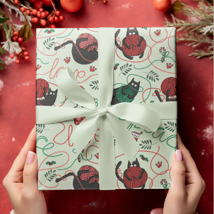 Papel De Regalo Pastel Navidades verdes Paz y Amar a los cristales