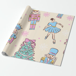 Papel De Regalo Pastel Nutcracker Christmas