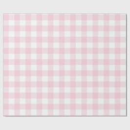 Papel De Regalo Pastel Pastel Bufalo Rosado Check Regalo
