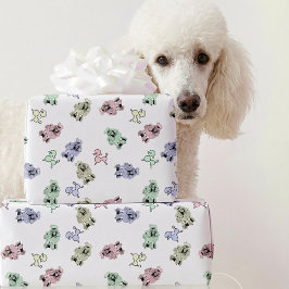 Papel De Regalo Pastel Poodles