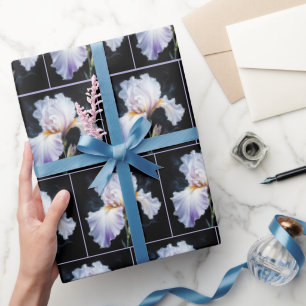 Papel De Regalo Pastel Purple Iris Blossom