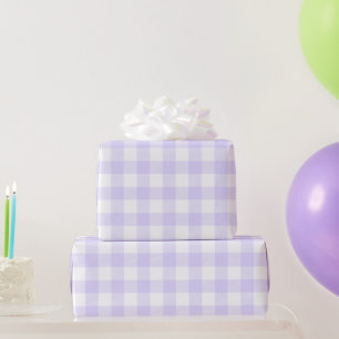 Papel De Regalo Pastel Púrpura Buffalo Check