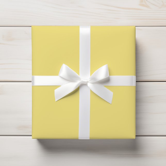 Papel De Regalo Pastel sólido Amarillo moderno (Subido por el creador)
