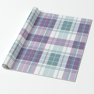 Papel De Regalo Pastel Verde azulado y morado