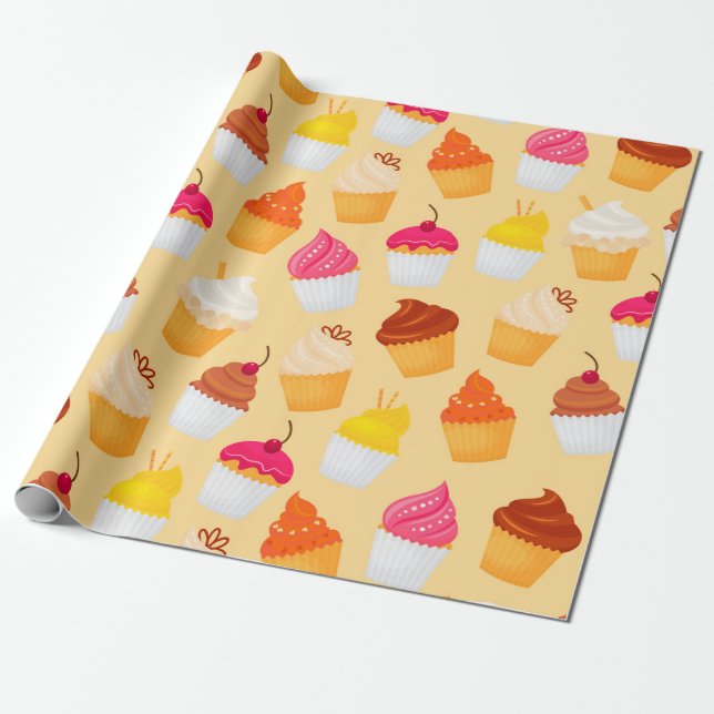 Papel De Regalo Pasteles (Desenrollado)