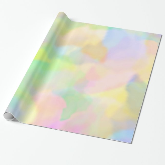 Papel De Regalo Pasteles en colores pastel (Desenrollado)