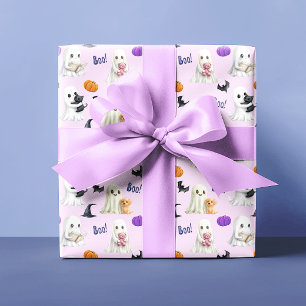 Papel De Regalo Pasteles rosados de Halloween