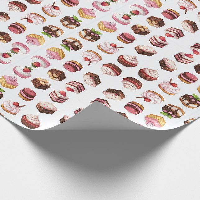 Papel De Regalo Pasteles y dulces (Esquina)
