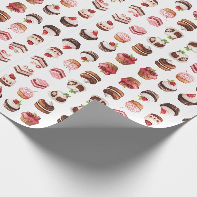Papel De Regalo Pasteles y dulces (Esquina)