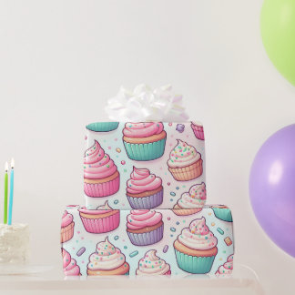 Papel De Regalo Pasteles y rociadores Pastel