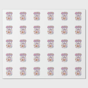 Papel De Regalo Pastelito de Luna Unicornio Ropa Encantadora Gráfi