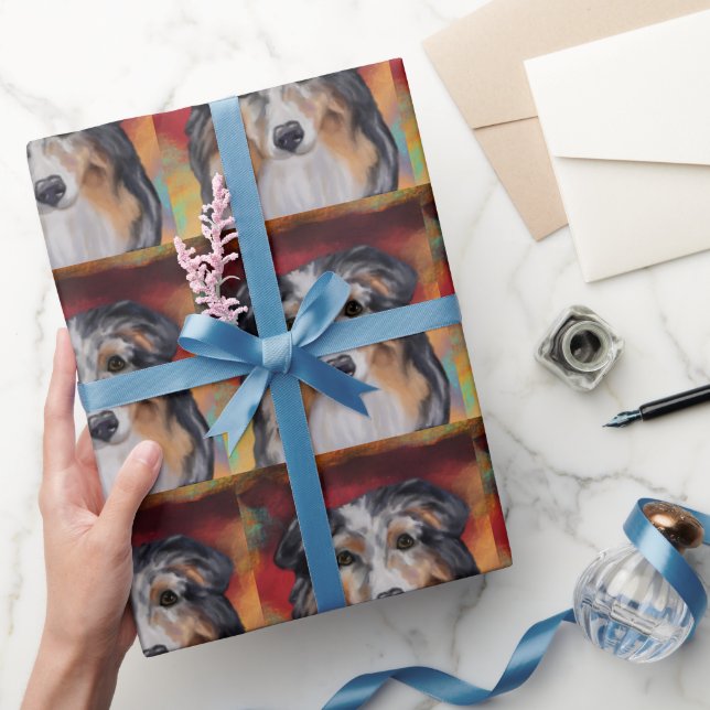 Papel De Regalo Pastor Australiano (Regalar)